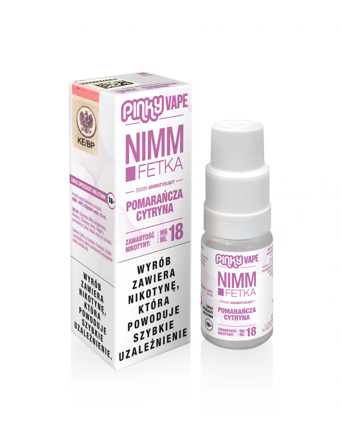 Pinky Vape Liquid Nimmfetka 18 Mg 10 Ml