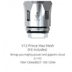 Grzałka Smok V12 P-Tank Max Mesh 0.17 Ohm (Prince)