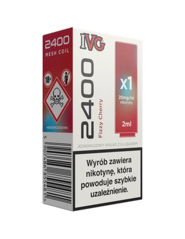 IVG 2400 Cartridge Fizzy Cherry 20 mg...