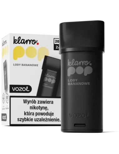 Klarro Pop Cartridge Lody Bananowe 20...