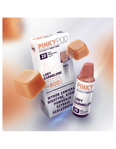 Pinky Pod Cartridge Lody Karmelowe 20...