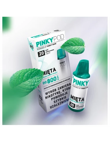 Pinky Pod Cartridge Mięta 20 mg 2 ml