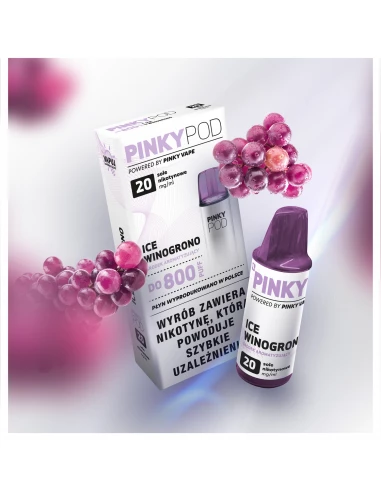 Pinky Pod Cartridge Ice Winogrono 20...